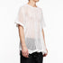 818KNM3-WHITE / メッシュシームドカイトニット - JULIUS